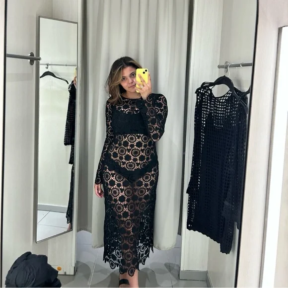 H&M | Dresses | Crochet Maxi Dress | Poshmark